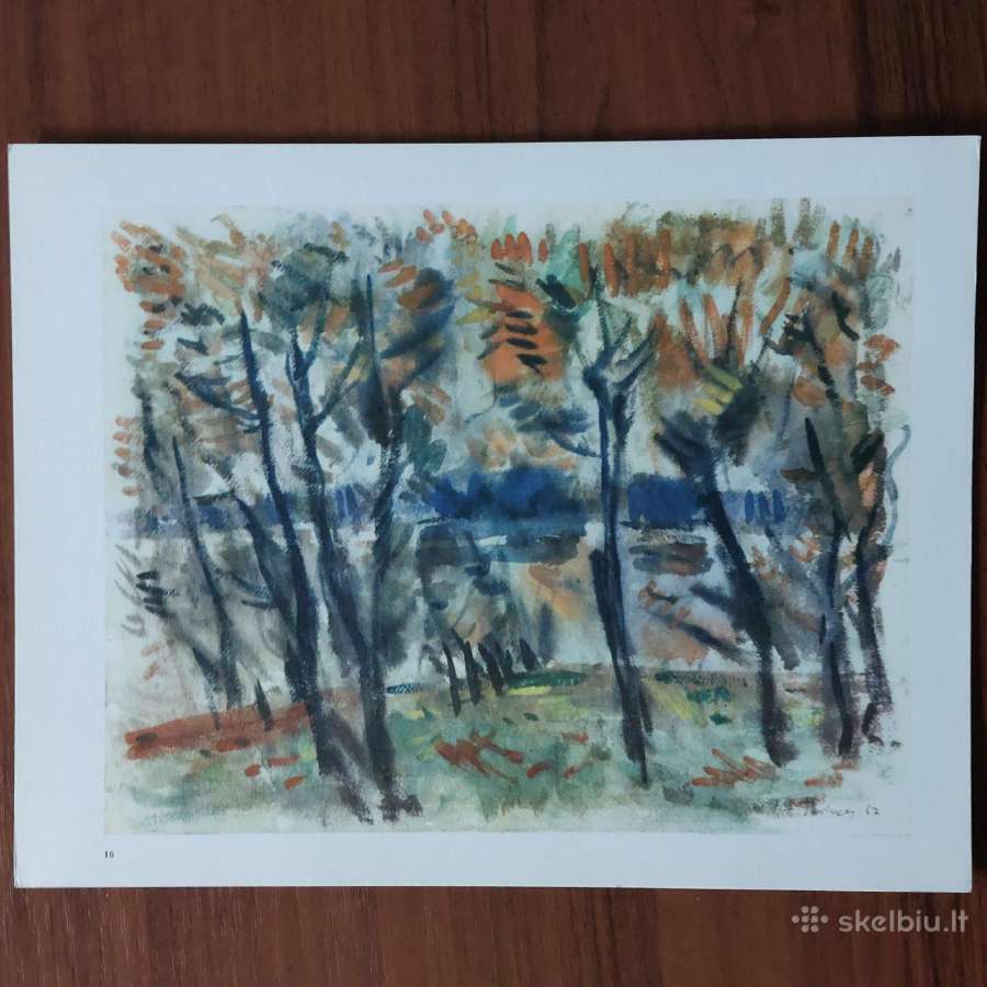 Lietuviška akvarelė - reprodukcijos 1972 m. - nuotraukos Nr. 19