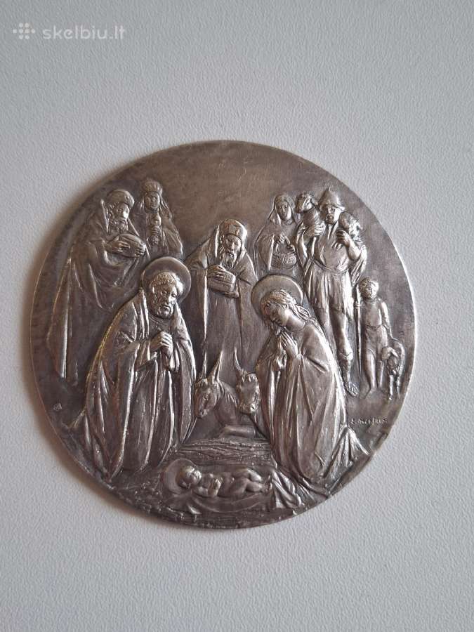 Sidabruotas kaltinis Jėzaus gimimas (7 cm) – E. M