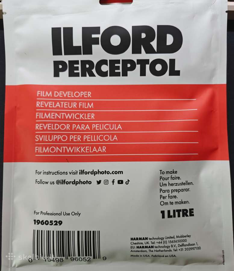 Fotochemija Ilford Perceptol/microphen/id11