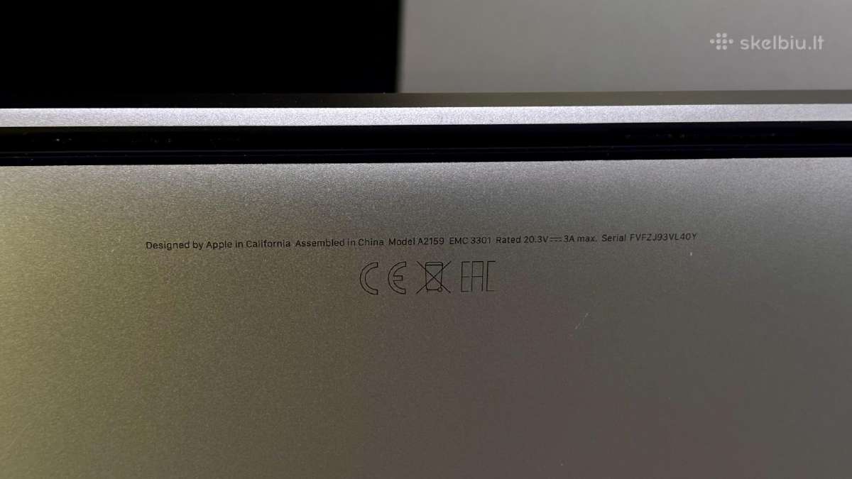 Idealus MacBook Pro 2019 13inch - nuotraukos Nr. 8