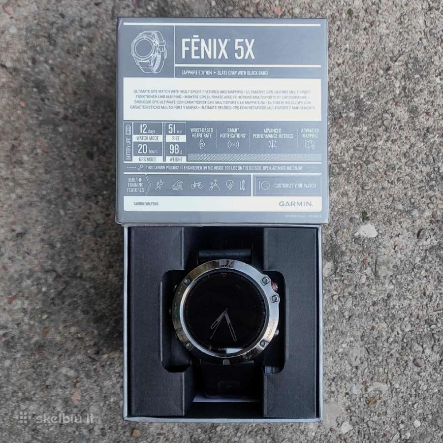 Garmin Fenix 5 Sapphire 47mm - nuotraukos Nr. 2