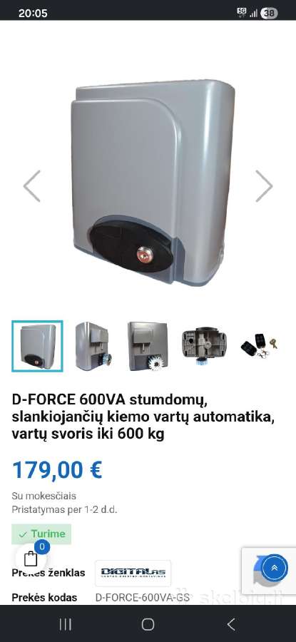Kiemo vartų automatika