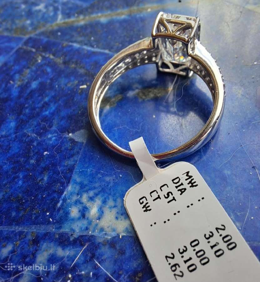Aukso žiedas su LG deimantais (3,1ct) - nuotraukos Nr. 4