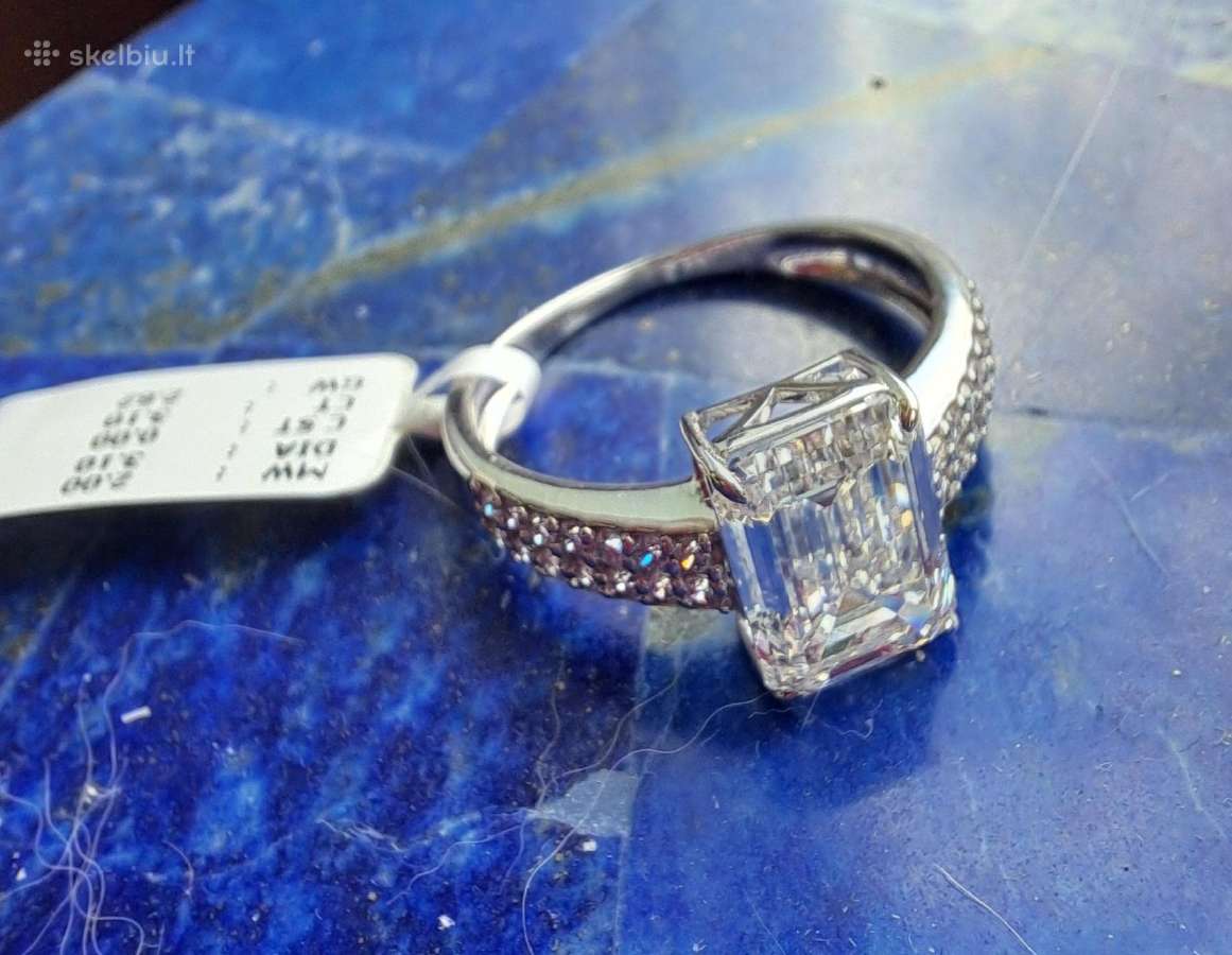 Aukso žiedas su LG deimantais (3,1ct) - nuotraukos Nr. 5