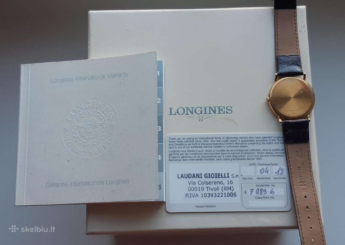 Longines auksinis laikrodis 750praba - nuotraukos Nr. 3