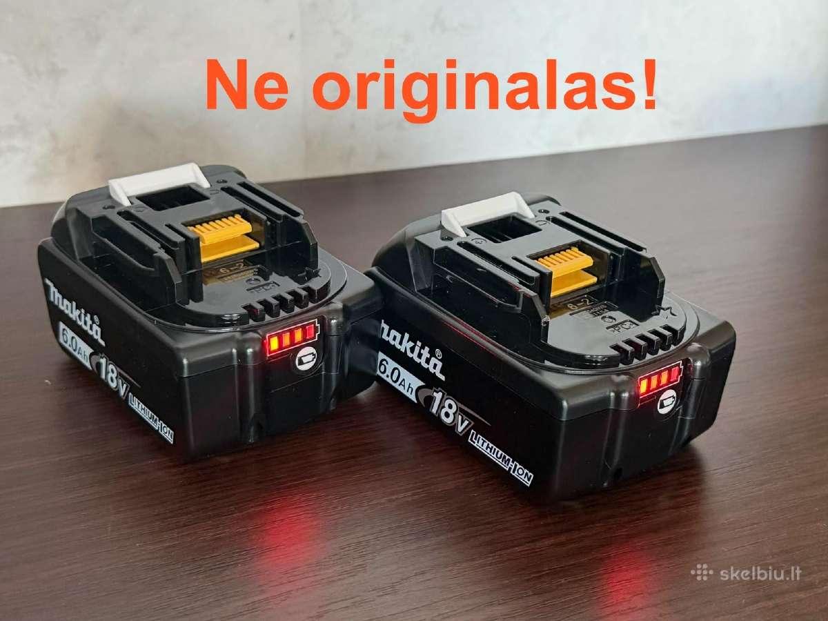 „makita“ akumuliatoriai ir įkroviklis - nuotraukos Nr. 6
