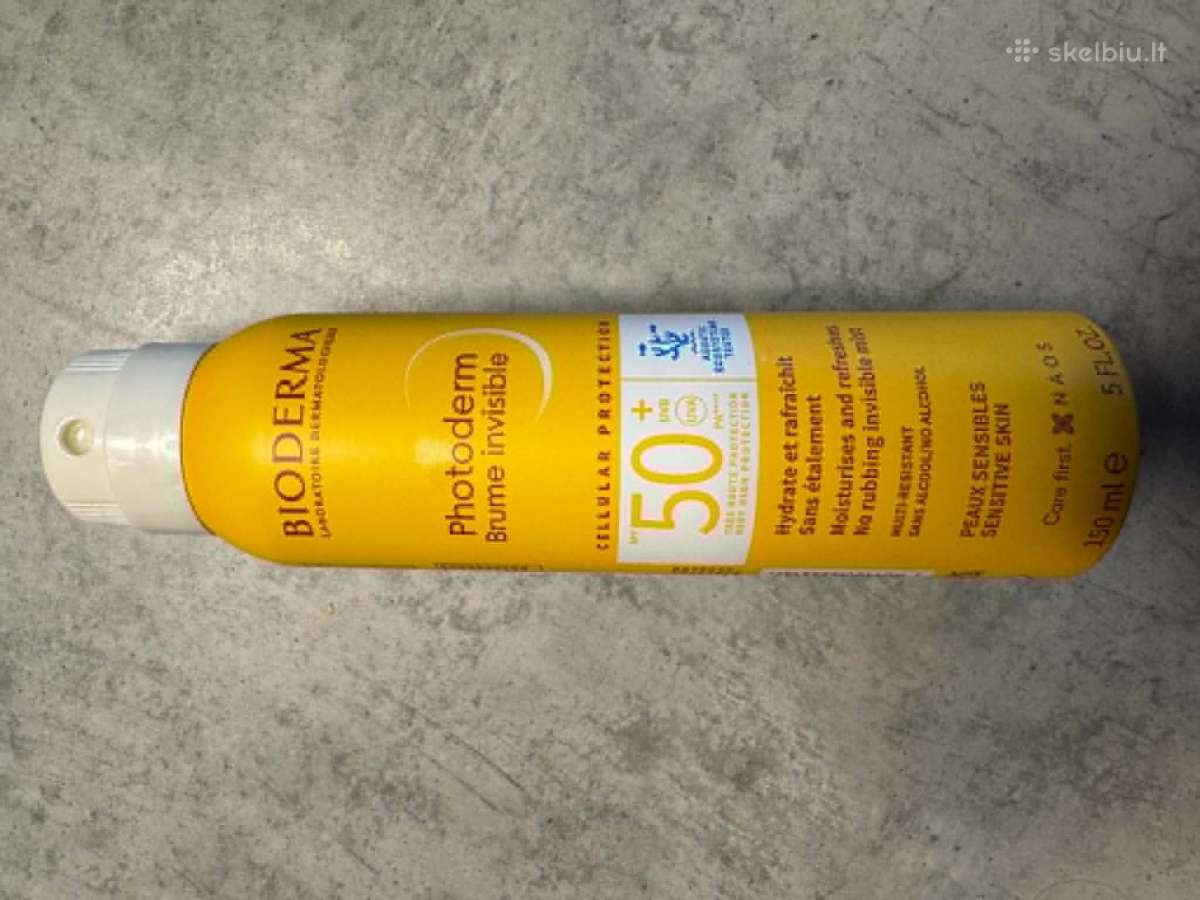 Spf 50 Bioderma puskiamas veido