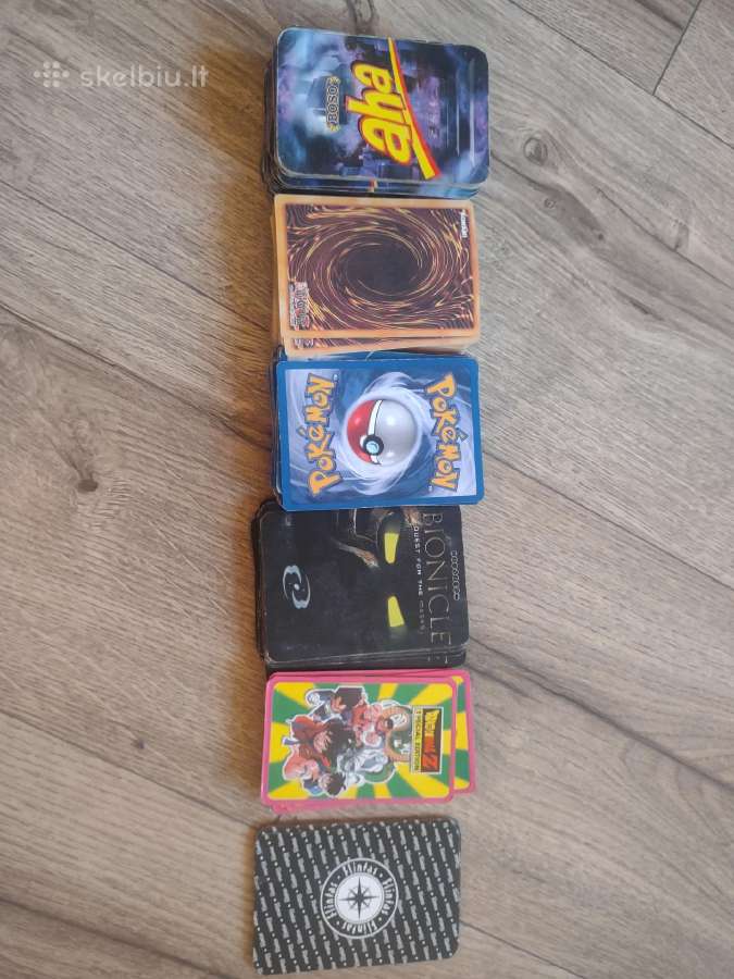 „dragonballz“, „pokemon“, „aha“, „yu-gi-oh“ kortel