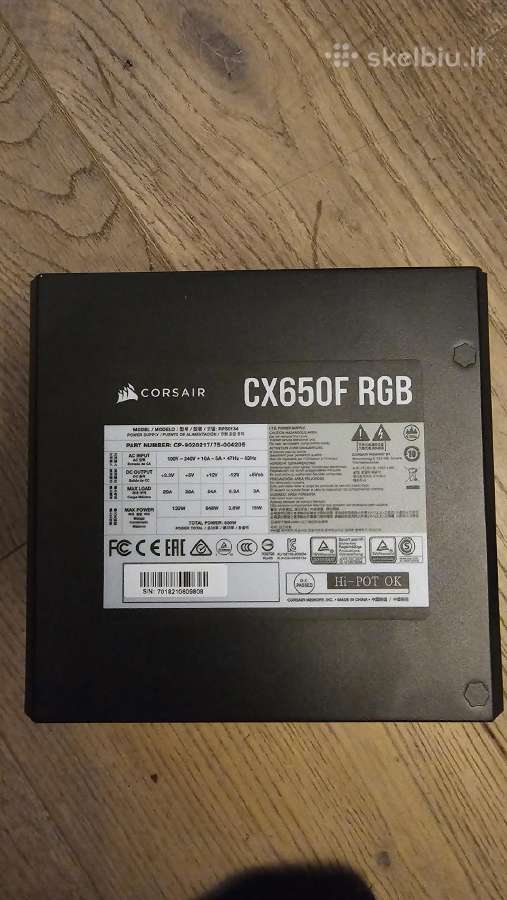 Maitblokis Psu Corsair Cx650f Rgb 80 Plus Bronze