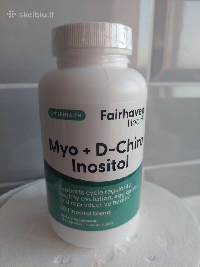 Myo + D-chiro Inozitolis, 120 kapsulių