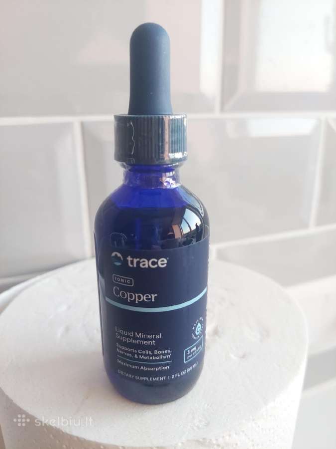 Jonizuotas varis. Trace Minerals. 1mg, 59 ml