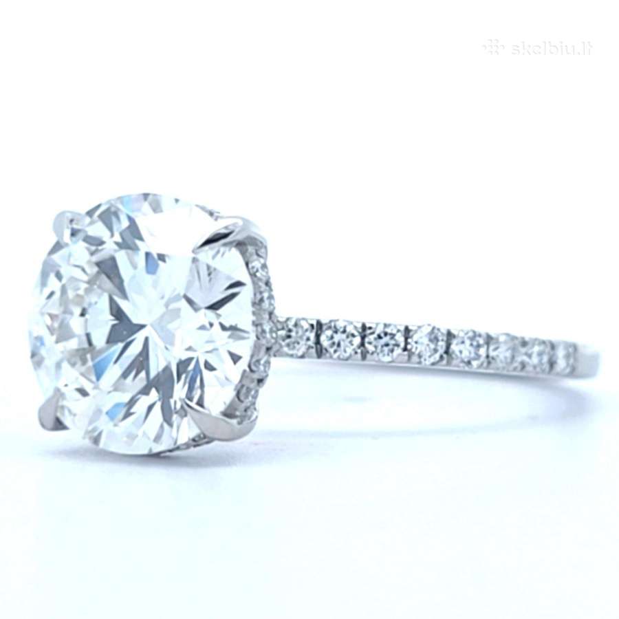 Sužadetuvių žiedas su LG briliantu (3,33ct)