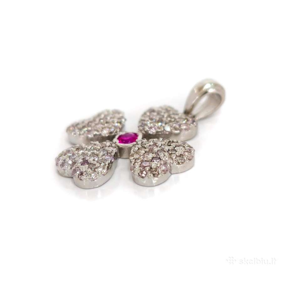Didelis pakabukas su deimantais ir safyru (0,85ct) - nuotraukos Nr. 4