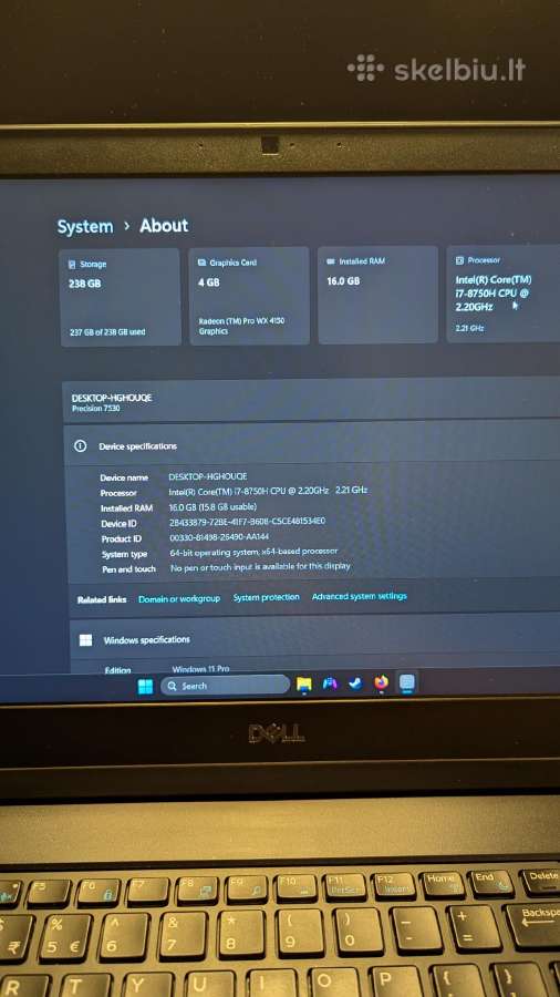 Dell Precision 7530 - nuotraukos Nr. 5
