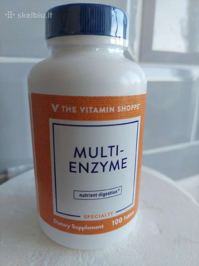 Multi-enzyme, The Vitamin Shoppe. 100 tablečių