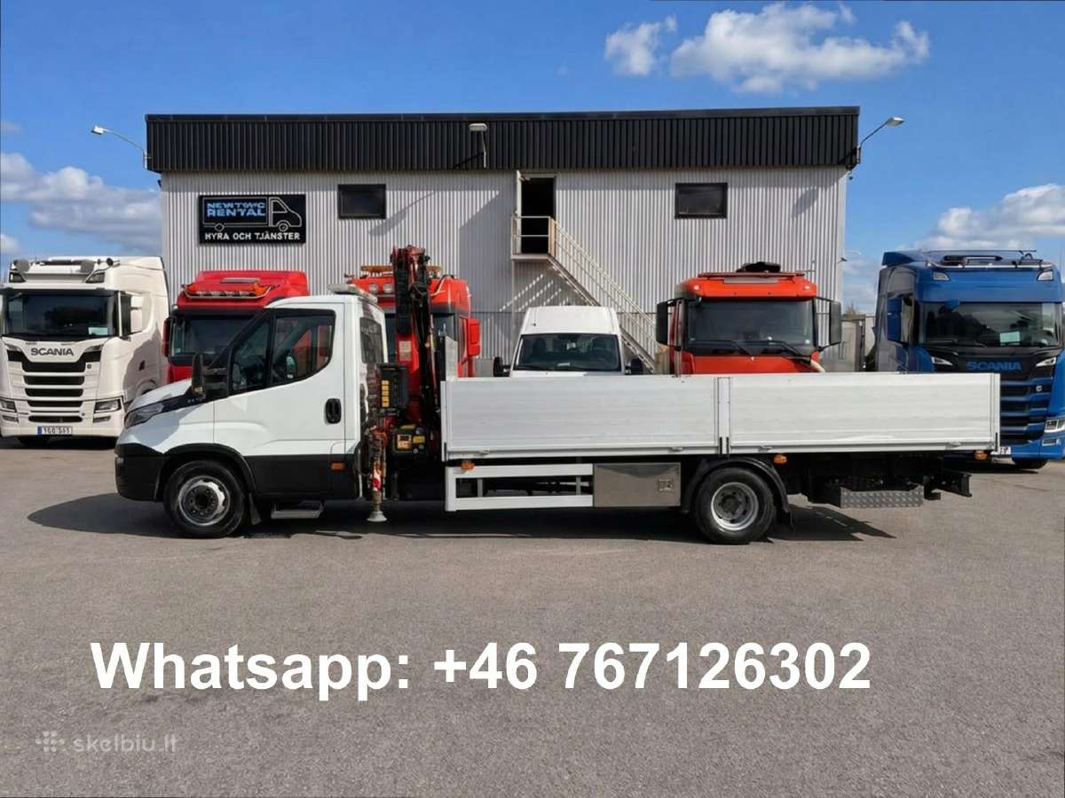 2016 Iveco sunkvežimis su manipuliatoriumi kranu