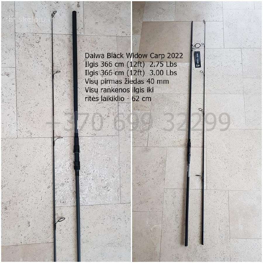 Daiwa Black Widow 366cm 3lbs karpinis kotas