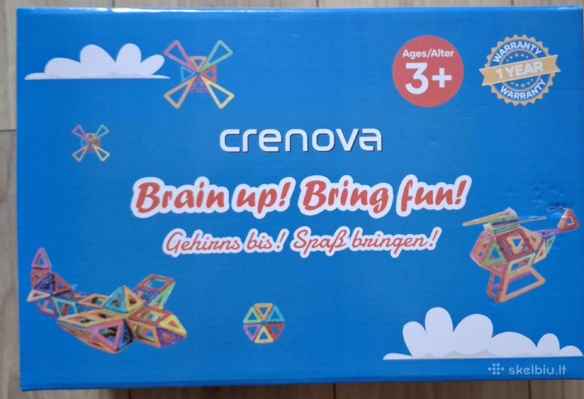 Magnetinis edukacinis konstruktorius Crenova