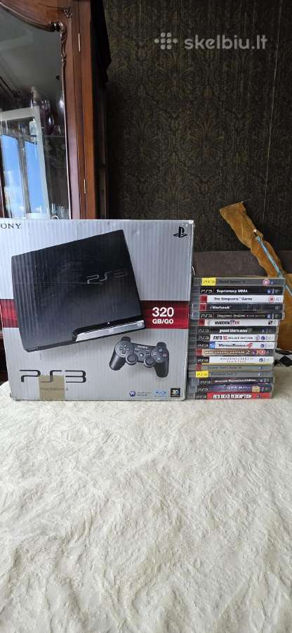 Playstation 3 + žaidimai