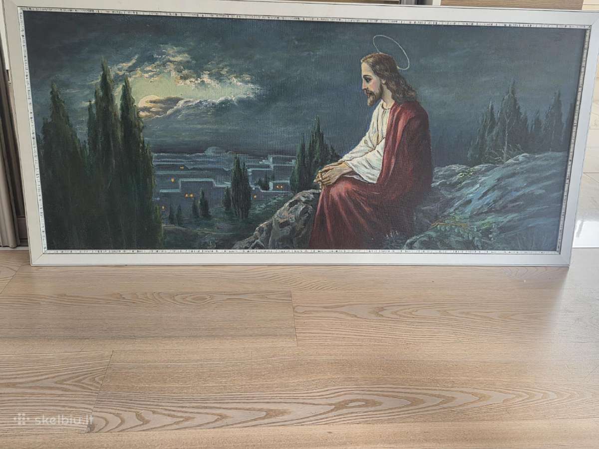Švento Jėzaus paveikslas alyvų kalne