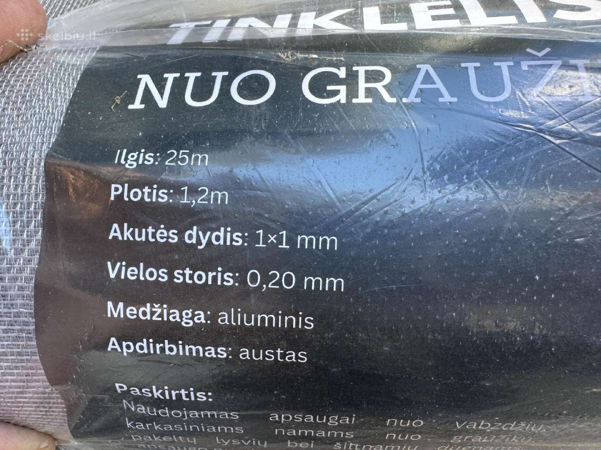 Tinklelis nuo pelių ir kitų graužikų, aliuminis