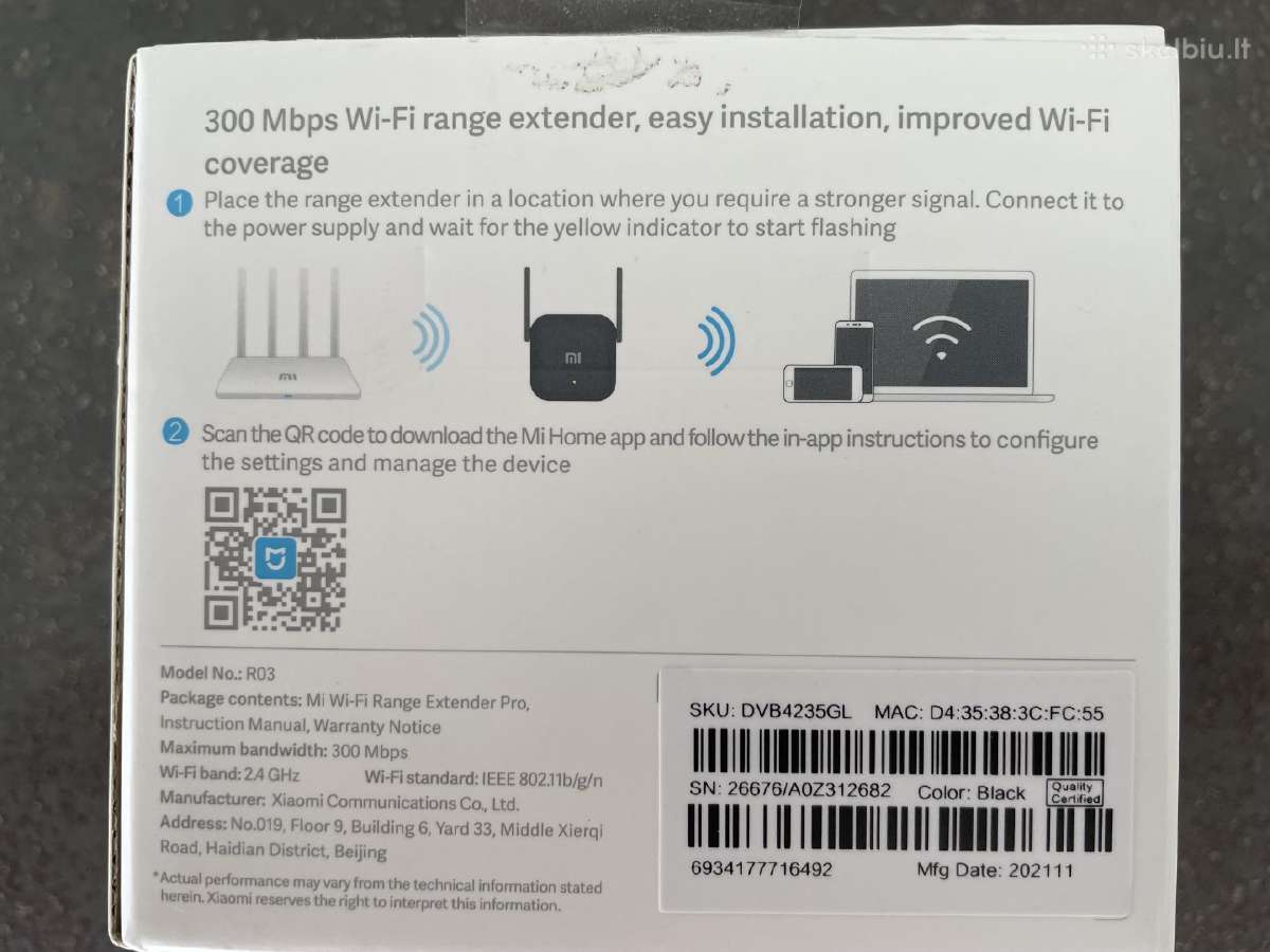WiFi tinklo maršrutizatorius Xiaomi tik 15 Eur - nuotraukos Nr. 2