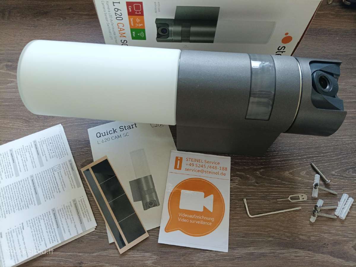 Steinel L620 Cam namų WiFi kamera lauko šviestuvas - nuotraukos Nr. 9
