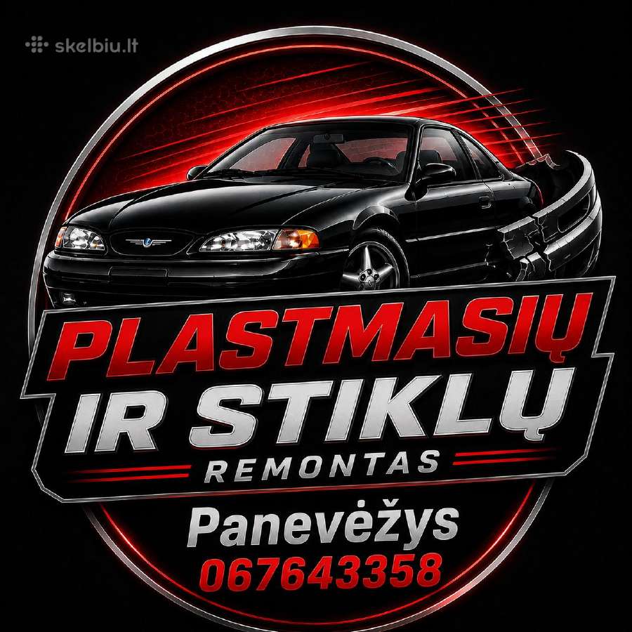 Automobilių plastikų ir priekinių stiklų remontas
