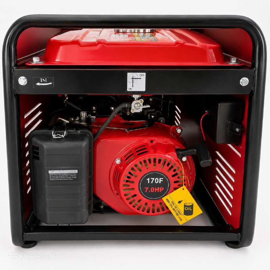 Benzinis elektros generatorius 1500w - nuotraukos Nr. 10