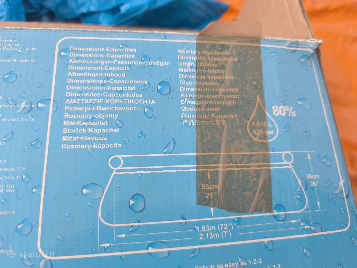 Didelis Bestway 3D baseinas su 3D akiniais 2.13 m - nuotraukos Nr. 10