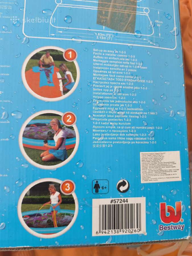 Didelis Bestway 3D baseinas su 3D akiniais 2.13 m - nuotraukos Nr. 9