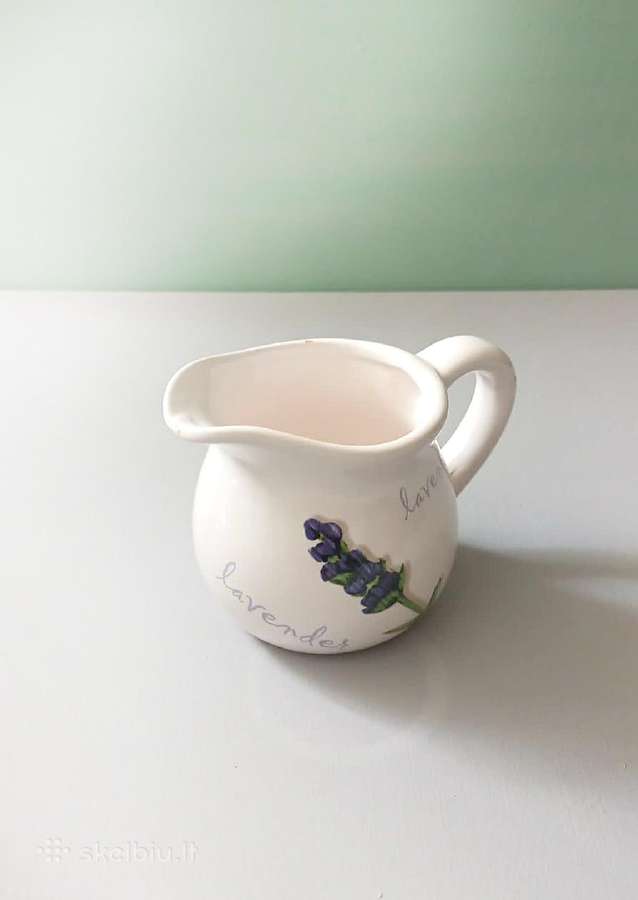 Dekoratyvinis mini ąsotėlis Levanda, 7,5cm aukštis - nuotraukos Nr. 3