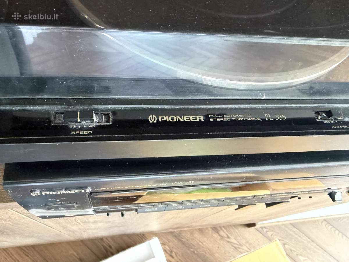 Resyver pioneer vsx-452+patef pl-335+kolon NS-333 - nuotraukos Nr. 4