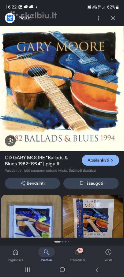 Gary Moore CD ieškau