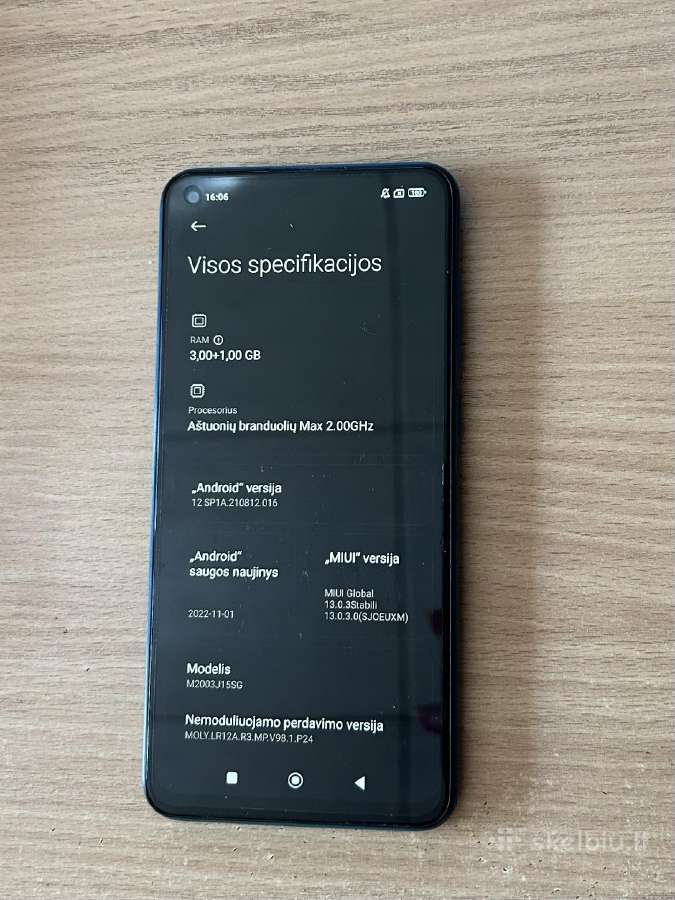 Tvarkingas, pilnai veikiantis Xiaomi Redmi Note 9 - nuotraukos Nr. 18
