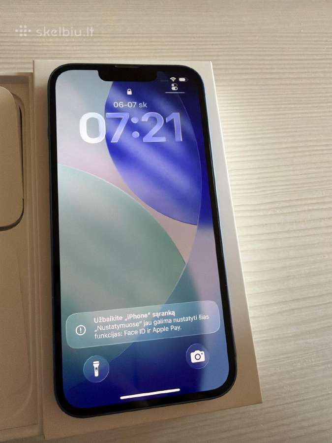 iPhone 13 128gb būklė 9 iš 10