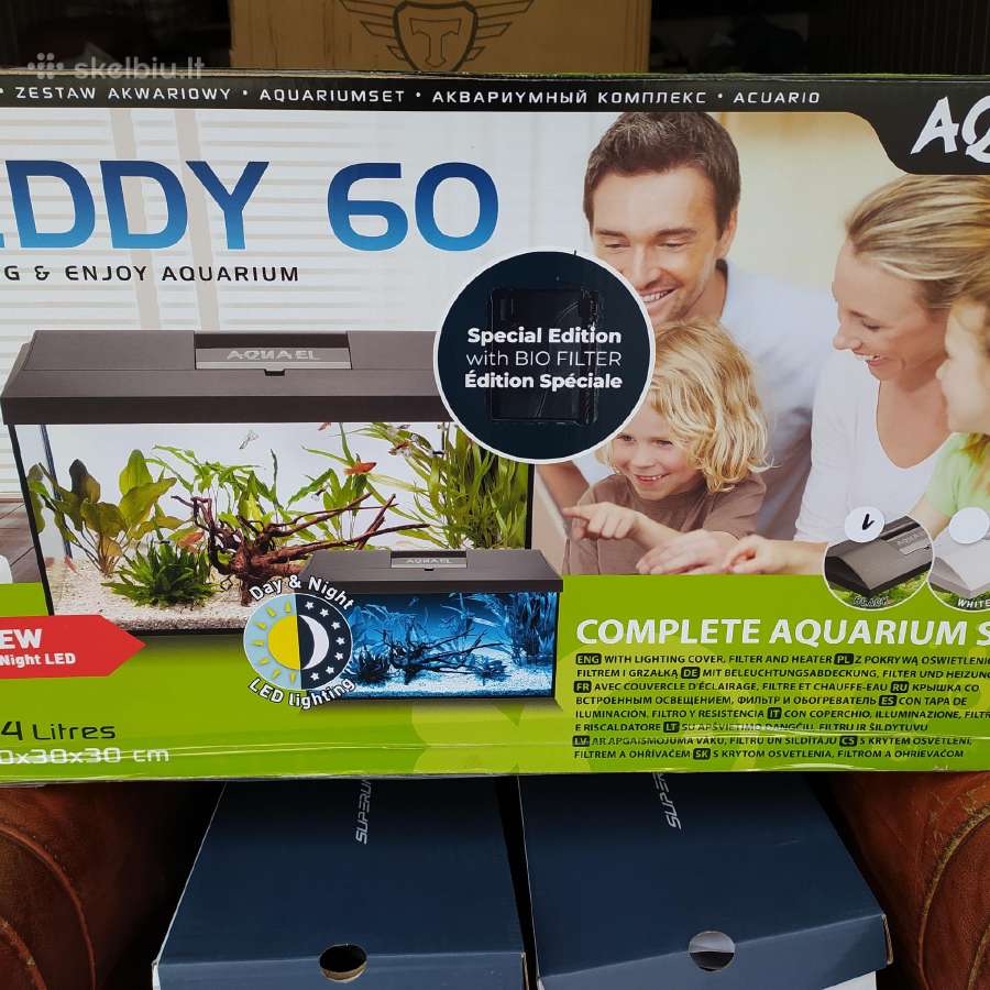 Parduodami du 54 ir 166 litrų akvariumai