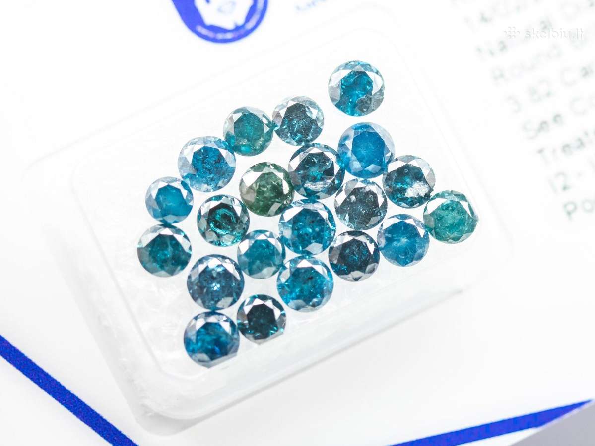 Žydri briliantai investicijai, juvelyrikai (4ct) - nuotraukos Nr. 6