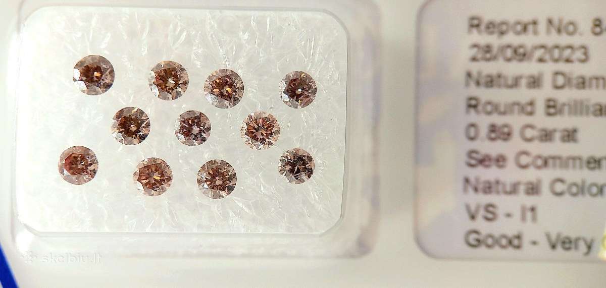 Žydri briliantai investicijai, juvelyrikai (4ct) - nuotraukos Nr. 15