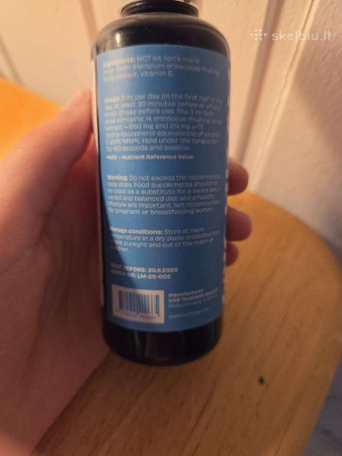 Ultragarsinis, dvigubas Lion's mane ekstraktas - nuotraukos Nr. 2