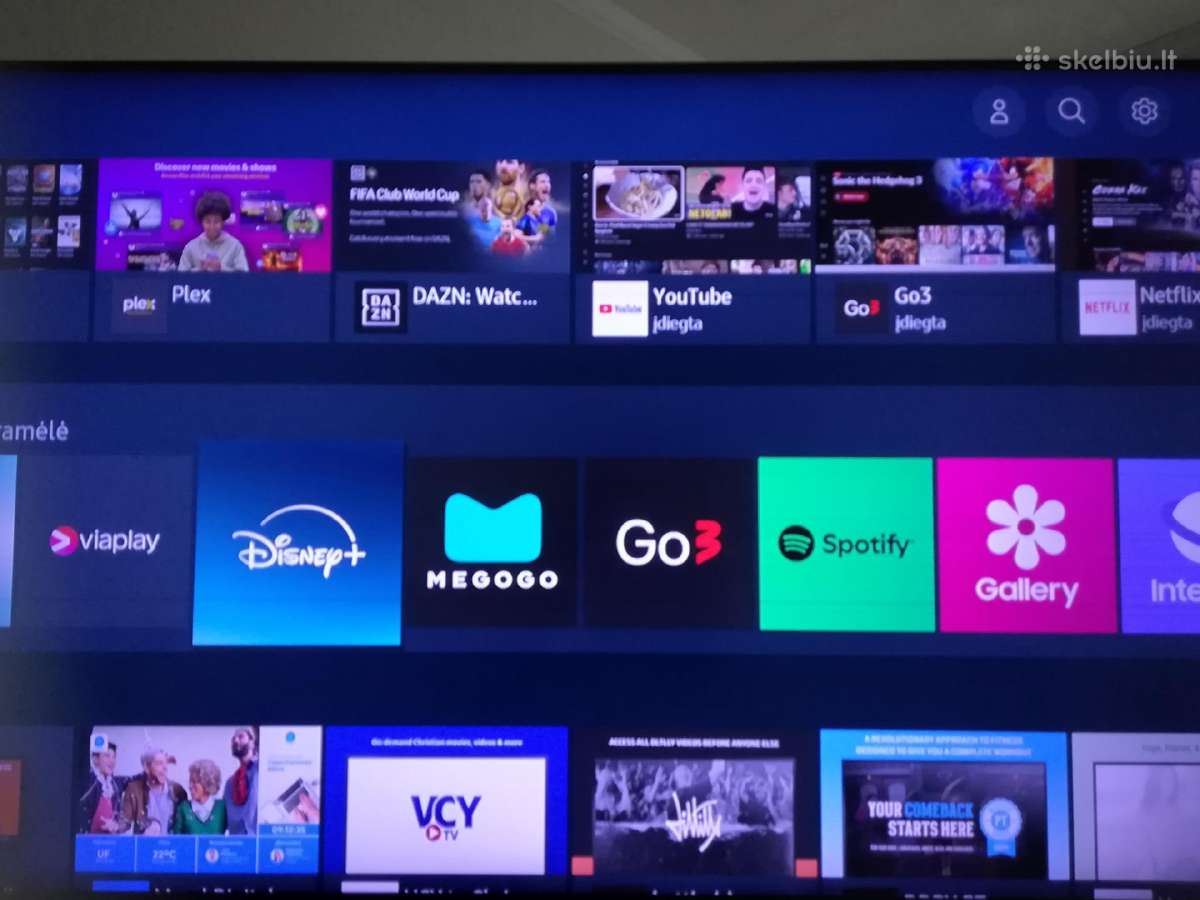 Samsung 127cm 4k Smart TV Wi-fi su smulkiu defektu