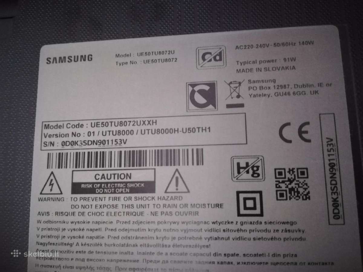 Samsung 127cm 4k Smart TV Youtube, Netflix. Go3, - nuotraukos Nr. 6