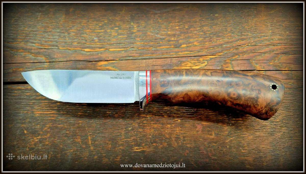 Medžioklinis,rankų darbo peilis - nuotraukos Nr. 5