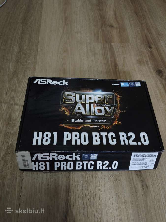 Parduodu motininę plokštę Asrock H81 Pro Btc R2.0