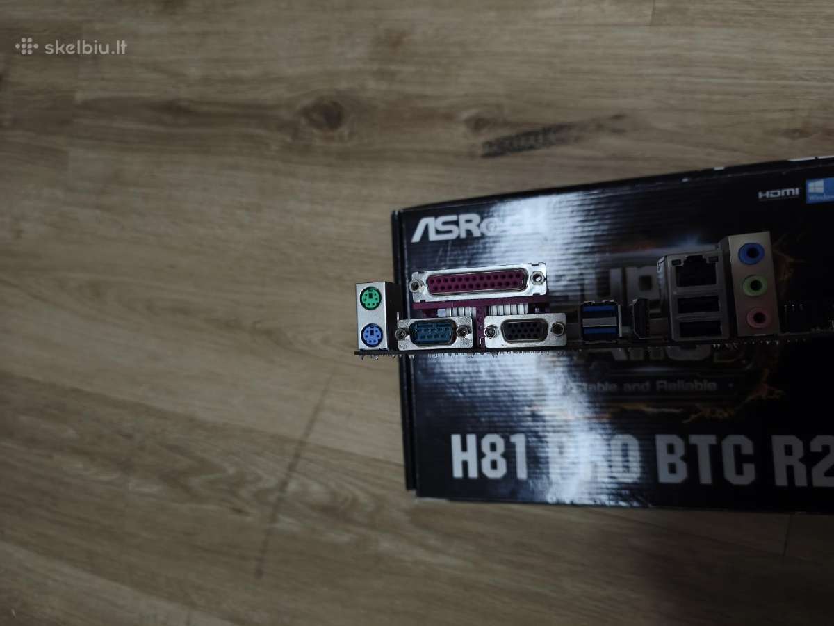 Parduodu motininę plokštę Asrock H81 Pro Btc R2.0 - nuotraukos Nr. 3