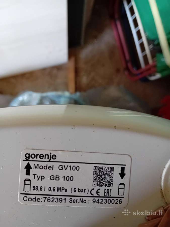 Vandens šildytuvas Gorenje Naujas 100litrų - nuotraukos Nr. 2
