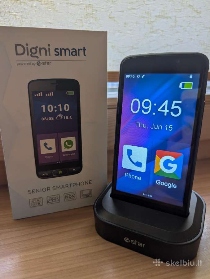 Naujas eSTAR digni smart senjoro telefonas