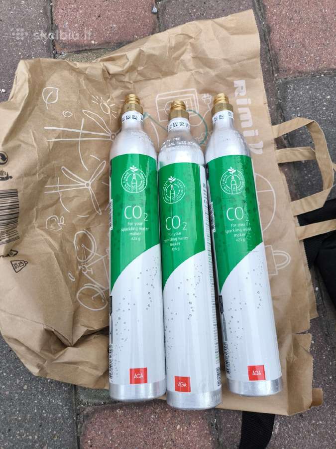 Co2 balionai - 2 pilni ir vienas tuščias
