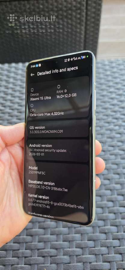 Xiaomi 15 ultra naudotas - nuotraukos Nr. 9