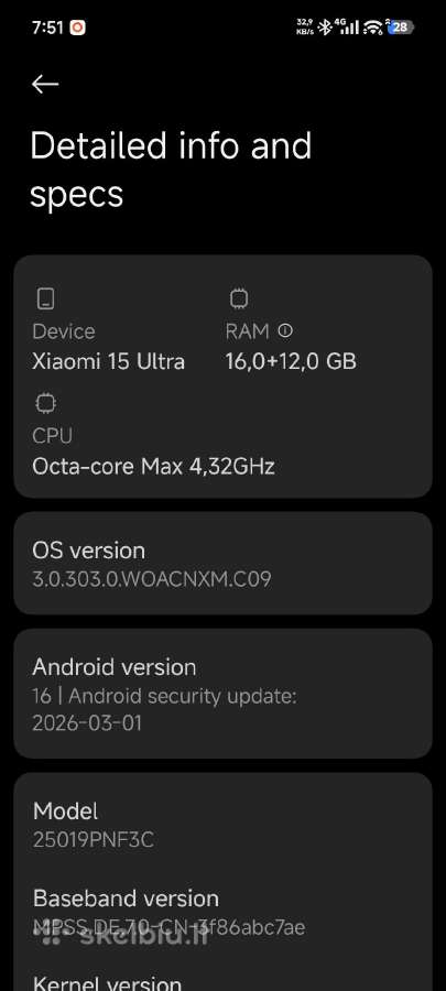 Xiaomi 15 ultra naudotas - nuotraukos Nr. 14